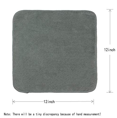 VeraSong Microfiber Cleaning Cloths, 12x12 inch, 8 Pack - Ultra Absorbent & Fast Drying Dish Rags