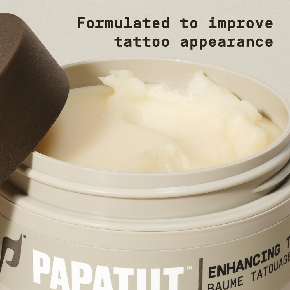 Enhancing Tattoo Balm - Revitalize & Protect Tattoos | Instant Hydration, Fast Absorption | Fragrance-Free, 2oz