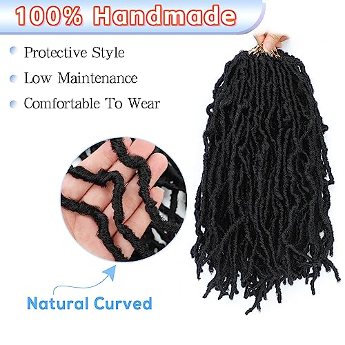 Cohariss 18 Inch Soft Faux Locs Crochet Hair - 7 Packs Pre-Looped