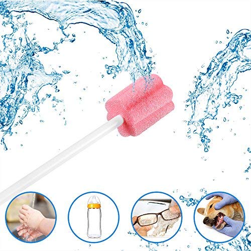 Disposable Oral Swabs - 100 PCS Latex-Free Mouth Sponges
