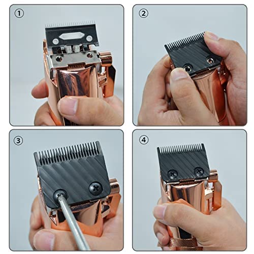 FX603B Replacement Clipper Blades | Black Graphite Fade for BaBylissPRO FX870/FXF880/FX810/FX825/FX673N