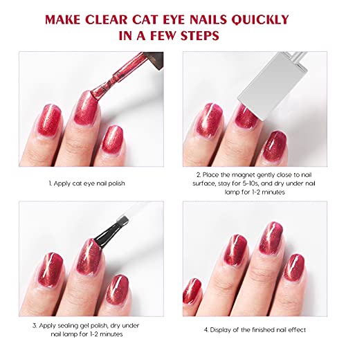FRCOLOR Double-Head Magic Magnet Stick for 3D Cat Eye Nail Art