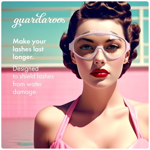 Pink Lash Goggles for Shower | Anti-Fog Eye Protection for Lashes
