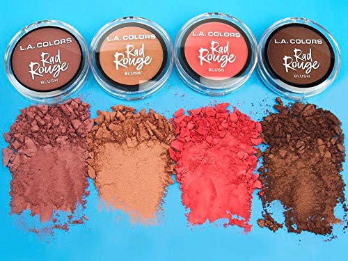 L.A. COLORS Rad Rouge Blush in Preppy - Long-Lasting Buildable Powder (2 Pack)