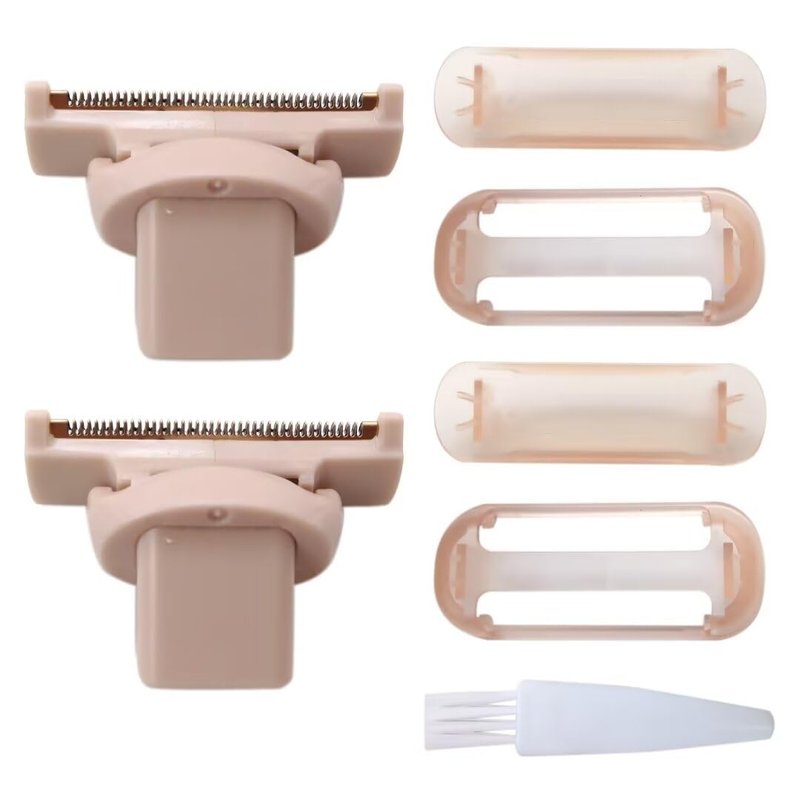 2Pcs Razor Replacement Heads Compatible for Flawless Nu Razor, Rose Gold Plated Body Hair Remover Replacement Head with Covers Compatible for Finishing Touch Razor for Women by YTXXDEUS