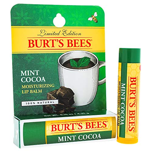 Burt's Bees Mint Cocoa Lip Balm - 0.15 Ounce Moisturizer