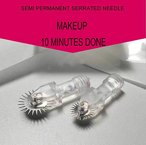 Microblading Roller Needles for Eyebrow Shading - 10 Pack