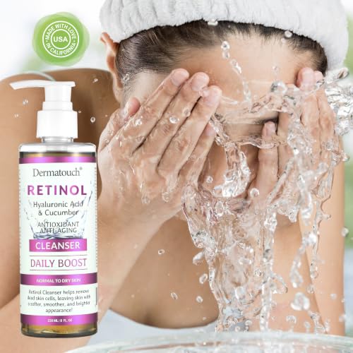 Dermatouch Retinol Face Cleanser with Hyaluronic Acid & Cucumber 8oz