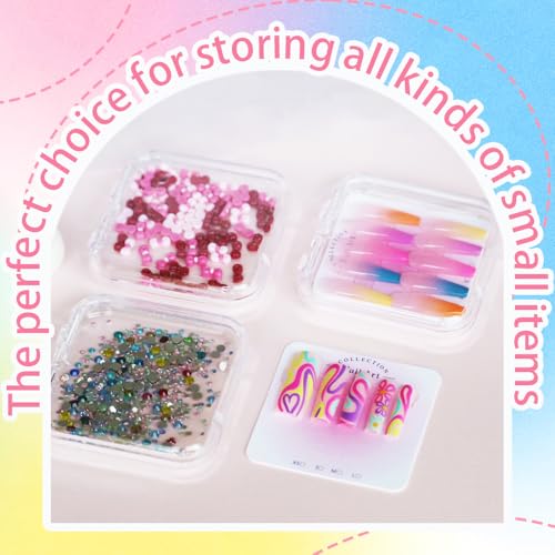 15-Piece Press-On Nail Storage Organizer Set with Display Cases