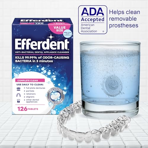 Efferdent Complete Clean Denture Cleaner Tablets - 126 Count