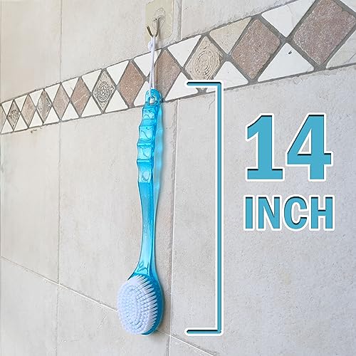 Long Handle Bath Body Brush for Exfoliating Back & Feet