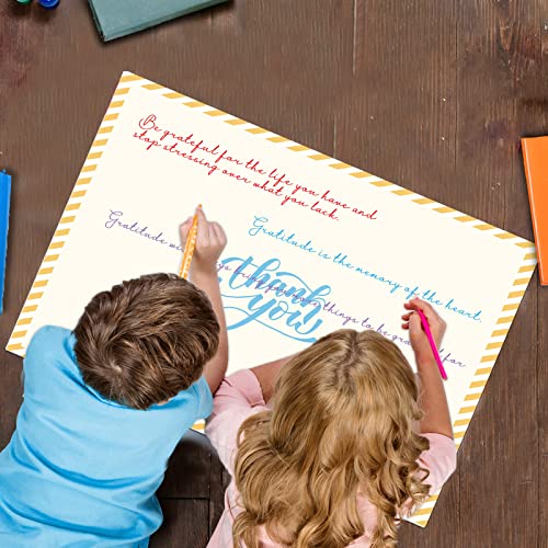 Giant Thank You Greeting Cards - 3 Pack, 14 x 22 Inch Jumbo Cards with Envelopes for Parties
