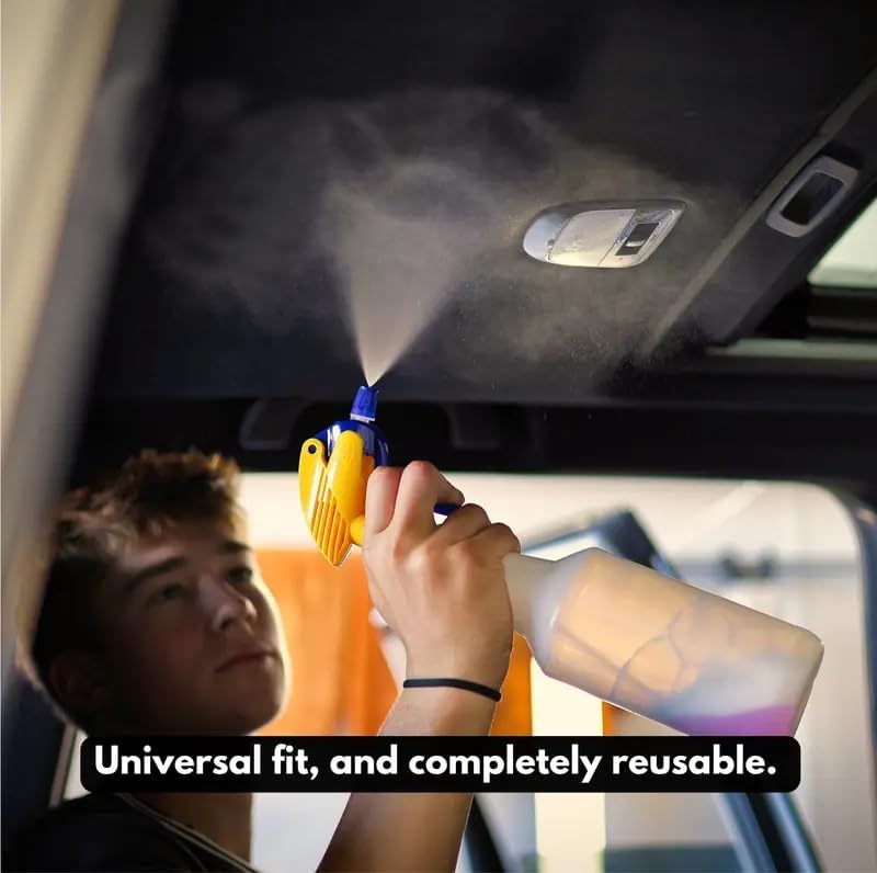 360° Spray Bottle Adapter - Universal Fit with Nozzle & Weighted Tube | Multi-Angle Sprayer Attachment (3-Pack)