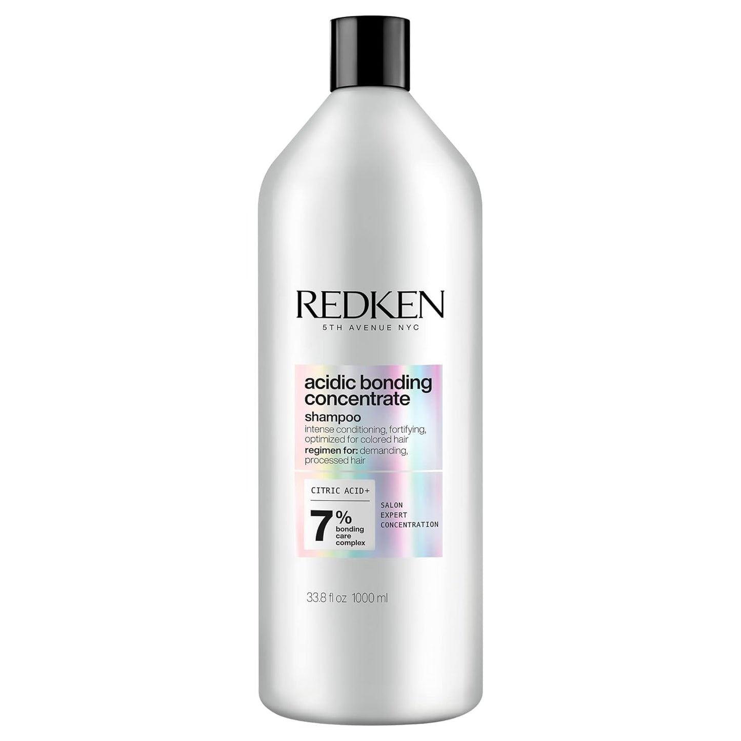 Redken Acidic Bonding Concentrate Shampoo - For Damaged Hair Repair, Strengthens and Repairs Weak and Brittle Hair, Sulfate-Free, Color Safe, With Citric Acid, 33.8 Fl Oz