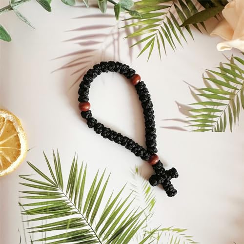 Bovemee 2PCS Handmade Orthodox Prayer Rope with Cross Charm