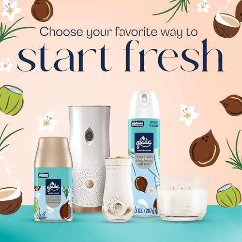 Glade Coconut Water & Beach Grass Air Freshener Spray - 7.3 oz, 6 Pack