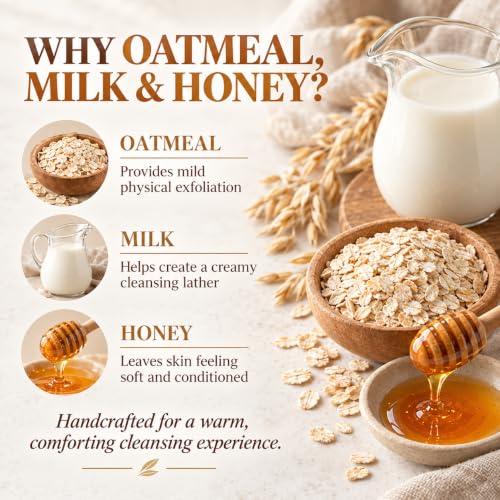 Oatmeal Milk & Honey Goat Milk Soap Handmade 4.5 oz Bar - Aspen Kay Naturals