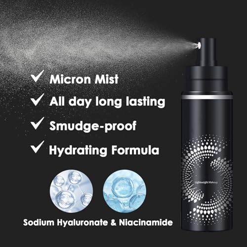 LingHaoLH 2PCS Makeup Setting Spray Set A - Long Lasting, Waterproof & Hydrating