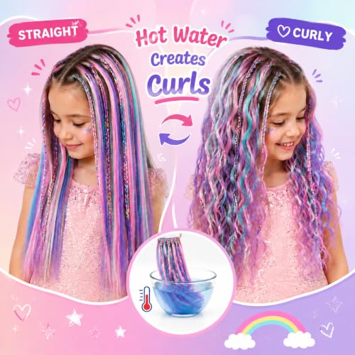 26 Inch Pre-Stretched Braiding Hair Extensions - Blue, White, Red (3 Pack)
