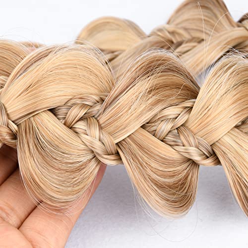 Kinky Synthetic Hair Braided Headband - 8-Caramel Blonde