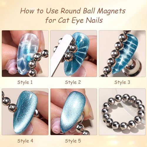 4mm Ball Magnets for Nails - Cat Eye Gel Polish Accessories