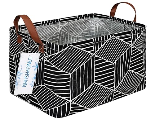 Rectangular Collapsible Storage Basket - Black Diamond Organizer