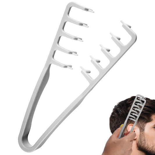 Men's Texturizing Comb - Volumizing Styling Tool for Maximum Root Lift | Non-Slip ABS Plastic (Gray)