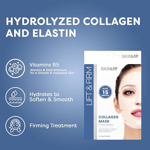 SKIN LAB Collagen Sheet Mask – Hydrating & Firming Anti-Aging Facial Set