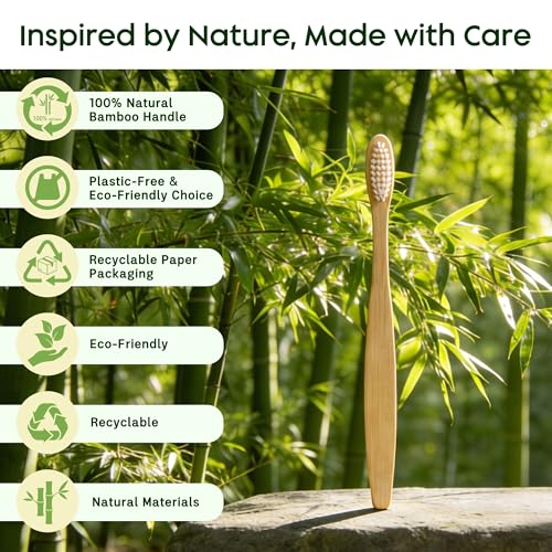 30-Pack Disposable Bamboo Toothbrush and Toothpaste Kit for Guests
