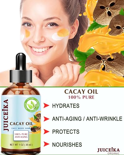 Juiceika 100% Pure Cacay Oil - Virgin Cold-Pressed Facial & Body Oil 15ml