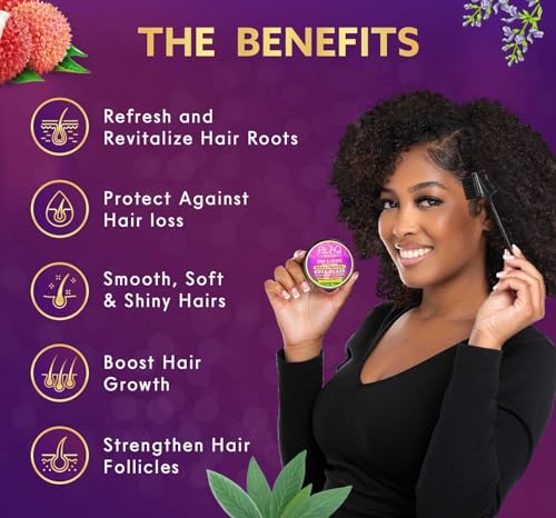 Blaq Luxury Sage & Lychee Repair & Strengthen Edge Glaze 2oz - Nourishing Hair Protectant