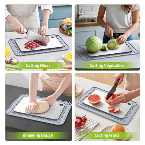 Rexspt 100% Pure Titanium Cutting Board - Double-Sided, Food-Grade