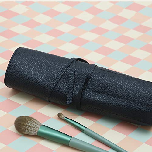 Bird&Fish Roll-Up Makeup Brush Case - Travel Cosmetic Storage Organizer