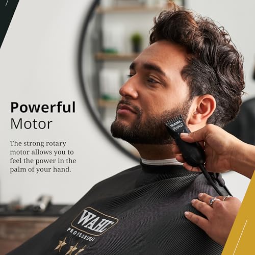 Wahl Professional Peanut Corded Trimmer - Compact, Lightweight Powerful Rotary Motor Grooming Tool, with 4 Trimming Guides and Accessories