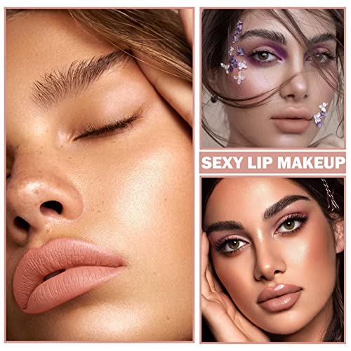 XINGXYUEL Matte Nude Lipstick - Waterproof Long Lasting 02