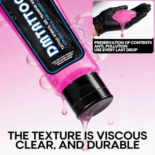 Peach Flavor Tattoo Stencil Gel 4oz - Quick-Drying Transfer Gel