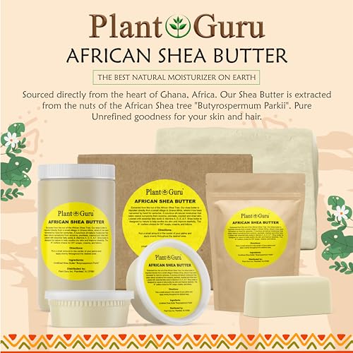 100% Pure African Shea Butter - 1 lb Natural Moisturizer for Skin & Hair