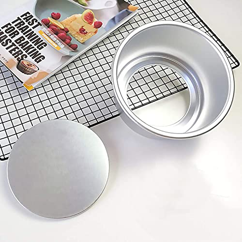 6-Inch Round Cake Pan with Removable Bottom - Anodized Aluminum