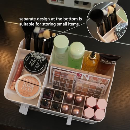 KLGO Makeup Organizer with 3 Drawers – Clear Cosmetic Storage for Vanity