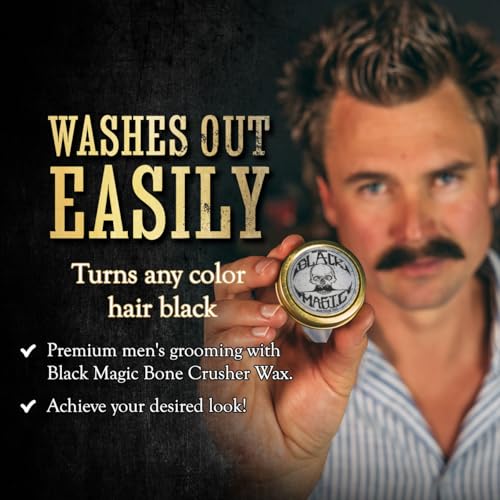 The Vintage Grooming Co. Black Mustache Wax - Extra Strong Hold, 1 oz