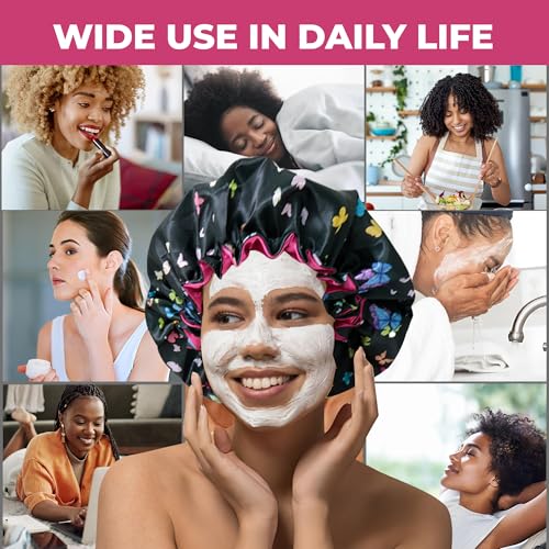 Ruffle Silk Satin Sleep Bonnet for Women | Be Beautiful Extensions