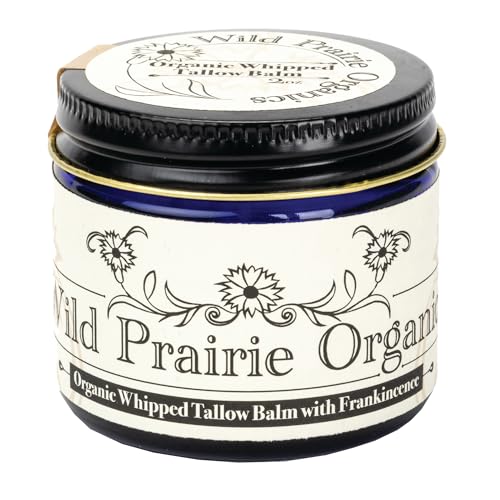 Wild Prairie Organics Handmade Organic Whipped Tallow Balm with Frankincense