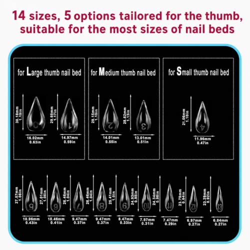 280Pcs Cat Claw Dual Forms for Poly Gel - 14 Size CatClaw_14size_280pcs