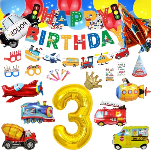 Traffic-Themed Birthday Party Supplies Set for Kids
