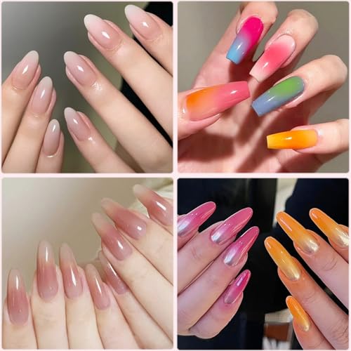 Ombre Nail Art Silicone Brush Set - 2 Reusable Gradient Tools
