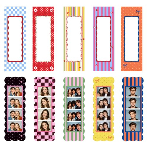 10-Pack Vintage Magnetic Photo Frames for 2x6 Inch Photos