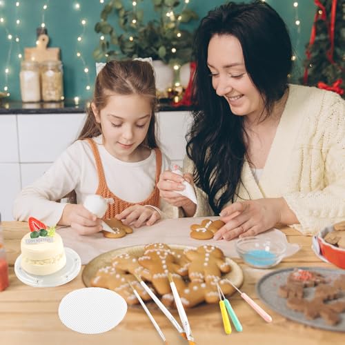 Complete Cookie Decorating Kit with Turntable, Brushes & Needles