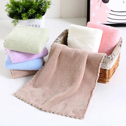 Borsicge Microfiber Washcloths 5-Pack, Ultra-Soft & Quick-Drying