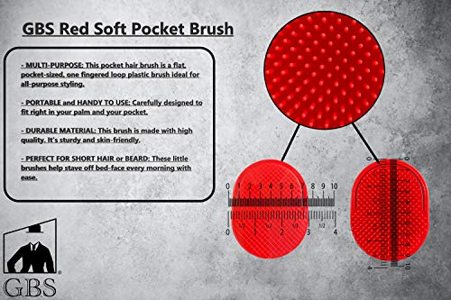 G.B.S Pocket Palm Brush Set - Portable Hair & Pet Grooming Comb, Pack of 20, Made in USA