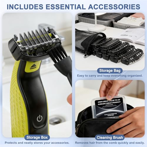 Norelco Trimmer Guide Comb Set - 12 Lengths with Storage Bag